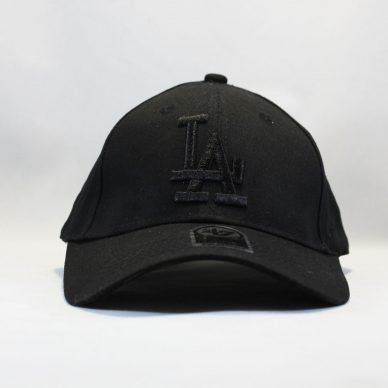 кепка бейсболка LA Los Angeles 47 New Era черная на черном