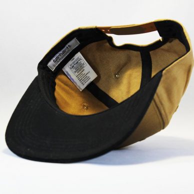 кепка Snapback Carhartt коричневая с кожаным логотипом