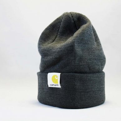 кархарт купить шапка beanie Carhartt серая логотип сбоку оригинал