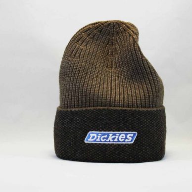 шапка Dickies beanie бини коричневая теплая зимняя
