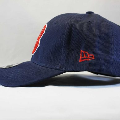 Купить кепку New Era Boston Red Sox синего цвета с красным логотипом B онлайн