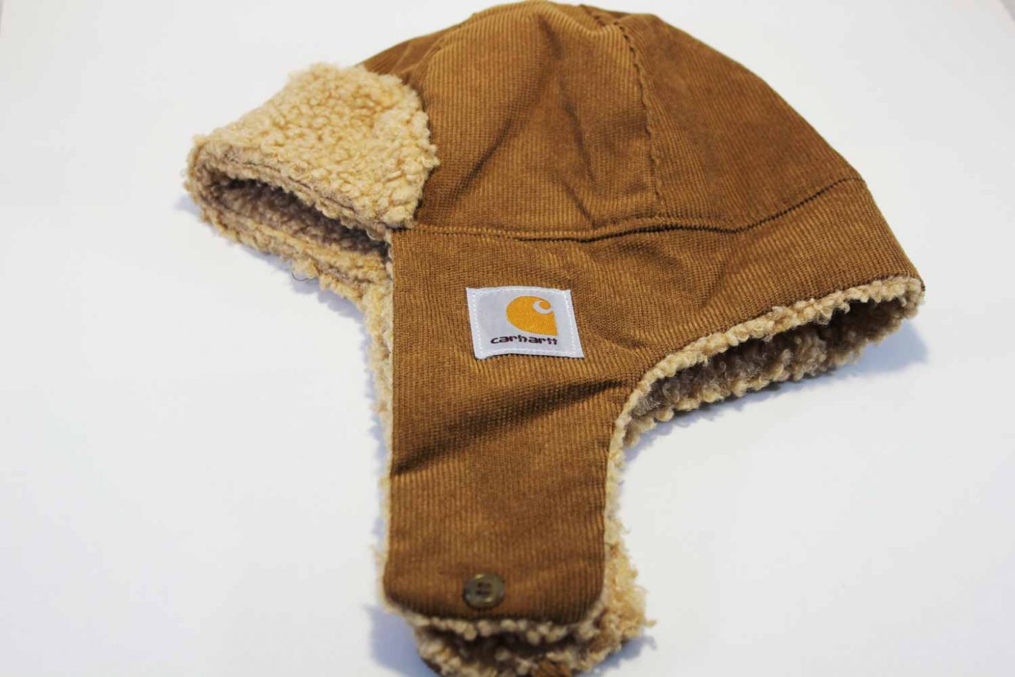 шапка ушанка carhartt trapper vintage купить оригинал коричневая