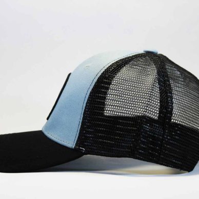 джинсовая кепка trucker the north face синяя в сеточку купить оригинал