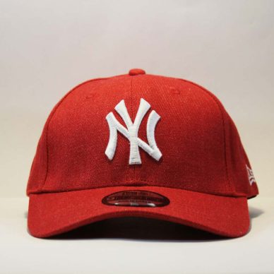 белый логотип янкис кепка бейсболка yankees new era круглый козырек красная белый логотип