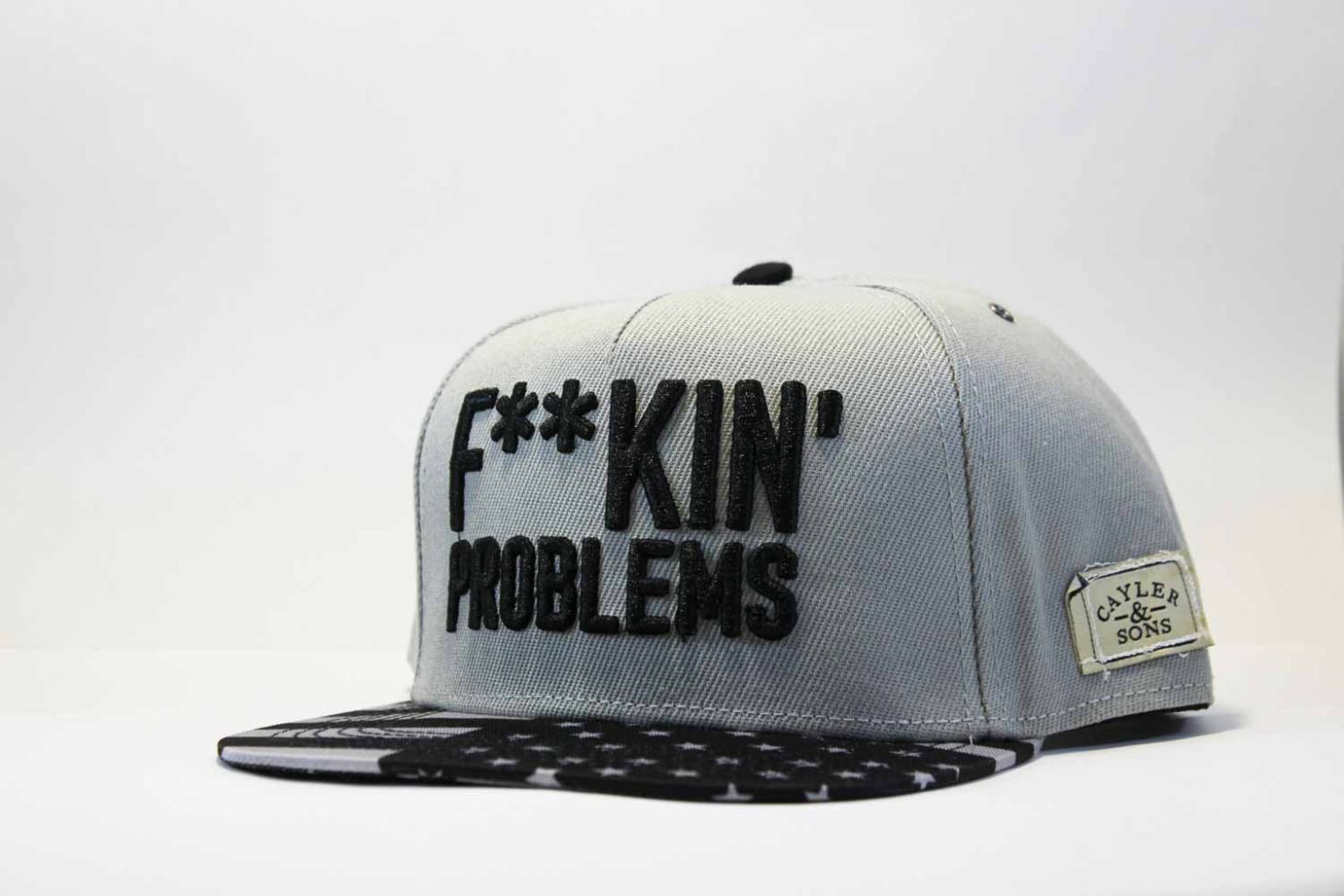 кепка snapback Fucking Problems Cayler and Sons серая США